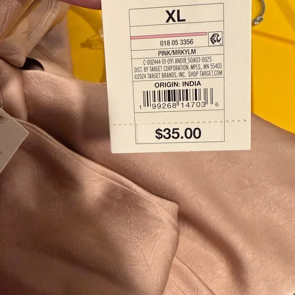 a new day Rose Gold Satin Skirt with Lace Trim - Picture 7 of 7